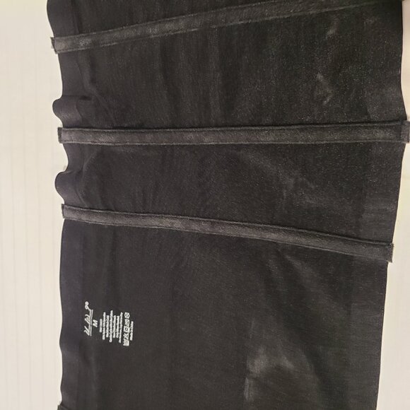 Under Where? Luxury-Sz M-Black-Power Mesh Waist Cincher Corset Body Shapewear - Picture 5 of 6